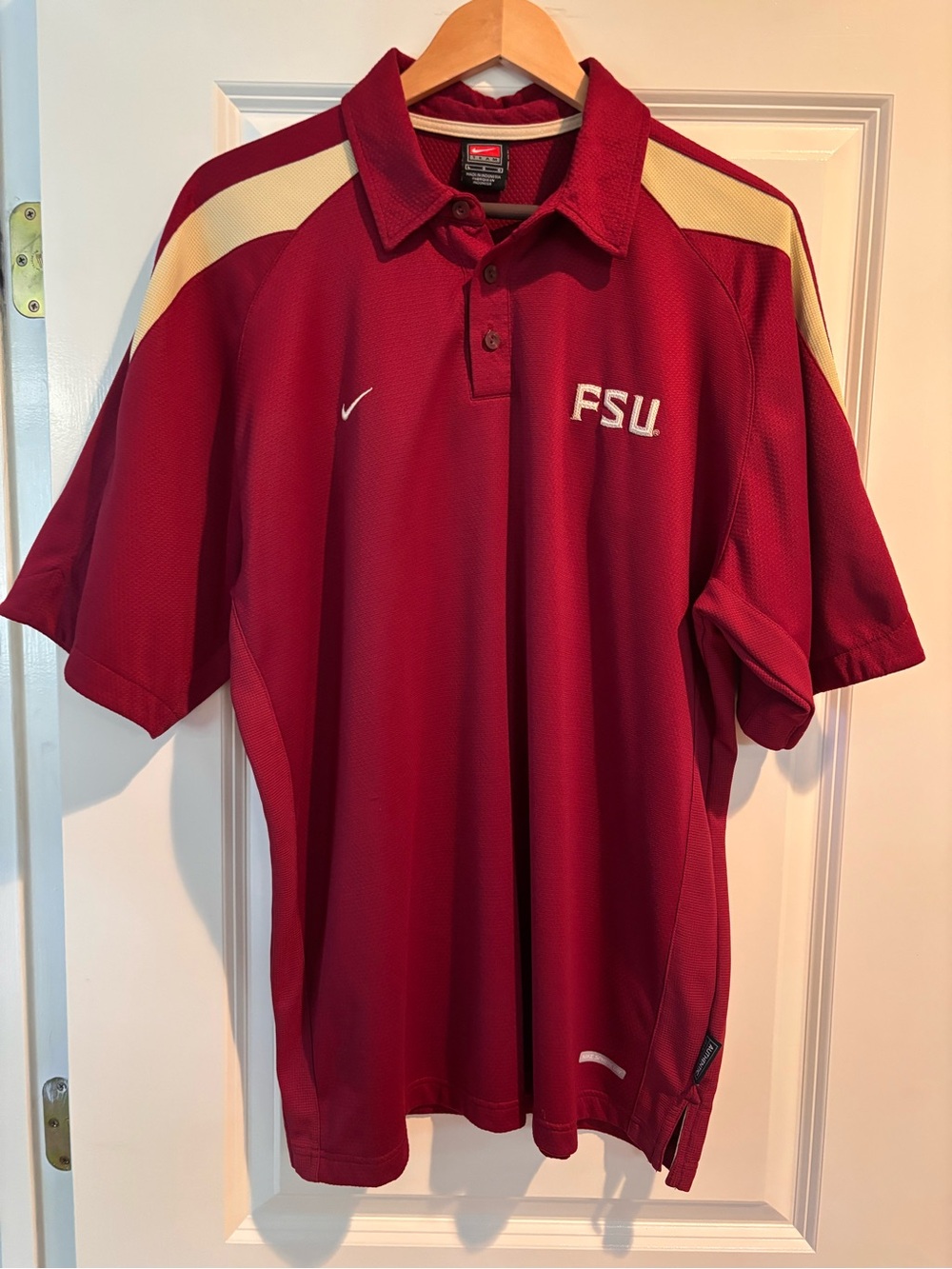 Nike Team FSU Florida State Polo Shirt Men’s Large Sphere Dry
